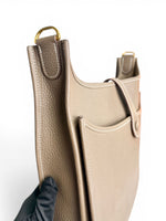 将图片加载到图库查看器，Hermès Evelyne III 29 / PM – Etoupe Veau Clemence Palladium Hardware
