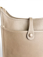 将图片加载到图库查看器，Hermès Evelyne III 29 / PM – Etoupe Veau Clemence Palladium Hardware
