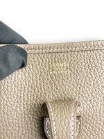 将图片加载到图库查看器，Hermès Evelyne III 29 / PM – Etoupe Veau Clemence Palladium Hardware
