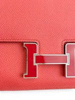 Charger l'image dans la galerie, Hermès Constance 18 Mini  Rose Texas Epsom Leather Enamel H Buckle Rouge Cœur
