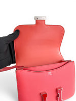 Charger l'image dans la galerie, Hermès Constance 18 Mini  Rose Texas Epsom Leather Enamel H Buckle Rouge Cœur
