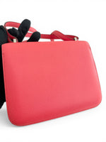 Charger l'image dans la galerie, Hermès Constance 18 Mini  Rose Texas Epsom Leather Enamel H Buckle Rouge Cœur
