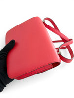 Charger l'image dans la galerie, Hermès Constance 18 Mini  Rose Texas Epsom Leather Enamel H Buckle Rouge Cœur

