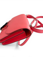 Charger l'image dans la galerie, Hermès Constance 18 Mini  Rose Texas Epsom Leather Enamel H Buckle Rouge Cœur
