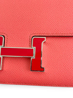 Charger l'image dans la galerie, Hermès Constance 18 Mini  Rose Texas Epsom Leather Enamel H Buckle Rouge Cœur
