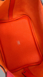 Load image into Gallery viewer, Hermès Picotin Lock 18 Mini – Orange H/Pink Clemence Leather, Palladium Hardware
