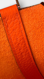 Load image into Gallery viewer, Hermès Picotin Lock 18 Mini – Orange H/Pink Clemence Leather, Palladium Hardware
