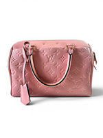 Load image into Gallery viewer, Louis Vuitton Speedy 25 Bandoulière – Rose Poudre Empreinte Leather Gold-tone Hardware
