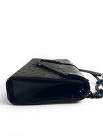 Load image into Gallery viewer, Saint Laurent Envelope Flap Bag Medium – Triquilt Black Grained Calfskin Black Hardware
