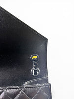 Load image into Gallery viewer, Saint Laurent Envelope Flap Bag Medium – Triquilt Black Grained Calfskin Black Hardware
