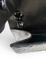 Load image into Gallery viewer, Saint Laurent Envelope Flap Bag Medium – Triquilt Black Grained Calfskin Black Hardware
