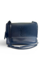Load image into Gallery viewer, Saint Laurent Sunset Medium – All Black Calfskin Black Hardware

