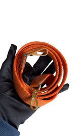 将图片加载到图库查看器，Hermès Evelyne TPM – Orange Clemence Leather Gold-tone Hardware
