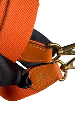 将图片加载到图库查看器，Hermès Evelyne TPM – Orange Clemence Leather Gold-tone Hardware

