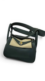 将图片加载到图库查看器，Hermès Mini Lindy Vert Mangrove Swift Leather, Electrum Hardware
