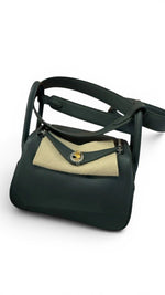 将图片加载到图库查看器，Hermès Mini Lindy Vert Mangrove Swift Leather, Electrum Hardware
