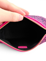 将图片加载到图库查看器，Loewe Cubi Small Anagram Jacquard &amp; Calfskin Pink/Black
