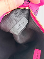 将图片加载到图库查看器，Loewe Cubi Small Anagram Jacquard &amp; Calfskin Pink/Black
