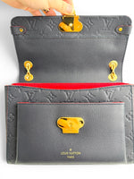 将图片加载到图库查看器，Louis Vuitton Vavin PM Monogram Empreinte Leather Marine Rouge Gold-tone Hardware
