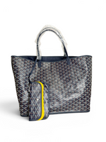 将图片加载到图库查看器，Goyard Anjou GM Reversible Tote Navy
