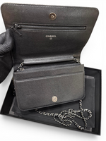 Charger l'image dans la galerie, Chanel LeBoy Wallet on Chain Black Caviar Leather Ruthenium Hardware
