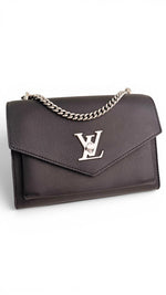Charger l'image dans la galerie, Louis Vuitton My Lockme Soft Chain Bag BB, Black Calfskin Leather, Silver-tone Hardware
