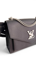 Charger l'image dans la galerie, Louis Vuitton My Lockme Soft Chain Bag BB, Black Calfskin Leather, Silver-tone Hardware
