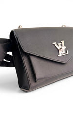 Charger l'image dans la galerie, Louis Vuitton My Lockme Soft Chain Bag BB, Black Calfskin Leather, Silver-tone Hardware

