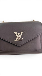 Charger l'image dans la galerie, Louis Vuitton My Lockme Soft Chain Bag BB, Black Calfskin Leather, Silver-tone Hardware
