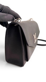Charger l'image dans la galerie, Louis Vuitton My Lockme Soft Chain Bag BB, Black Calfskin Leather, Silver-tone Hardware
