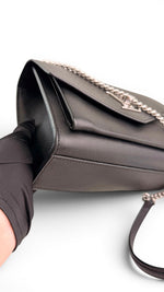 Charger l'image dans la galerie, Louis Vuitton My Lockme Soft Chain Bag BB, Black Calfskin Leather, Silver-tone Hardware
