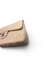 将图片加载到图库查看器，Chanel Timeless Classic Jumbo Double Flap, Beige Patent Leather Silver-tone Hardware
