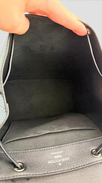 Load image into Gallery viewer, Louis Vuitton Lockme BB Backpack, Black Grained Calfskin, Silver-tone Hardware
