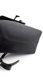 Load image into Gallery viewer, Louis Vuitton Lockme BB Backpack, Black Grained Calfskin, Silver-tone Hardware
