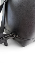 Load image into Gallery viewer, Louis Vuitton Lockme BB Backpack, Black Grained Calfskin, Silver-tone Hardware
