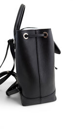 Load image into Gallery viewer, Louis Vuitton Lockme BB Backpack, Black Grained Calfskin, Silver-tone Hardware

