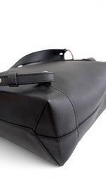 Load image into Gallery viewer, Louis Vuitton Lockme BB Backpack, Black Grained Calfskin, Silver-tone Hardware
