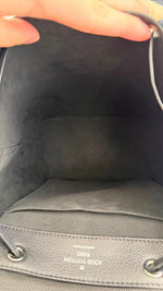 Load image into Gallery viewer, Louis Vuitton Lockme BB Backpack, Black Grained Calfskin, Silver-tone Hardware
