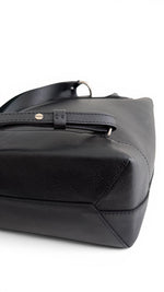 Load image into Gallery viewer, Louis Vuitton Lockme BB Backpack, Black Grained Calfskin, Silver-tone Hardware
