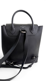Load image into Gallery viewer, Louis Vuitton Lockme BB Backpack, Black Grained Calfskin, Silver-tone Hardware
