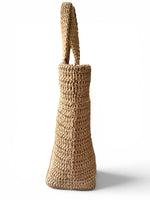将图片加载到图库查看器，Saint Laurent Rive Gauche Beige Raffia Tote
