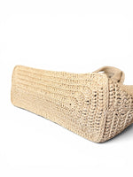 将图片加载到图库查看器，Saint Laurent Rive Gauche Beige Raffia Tote

