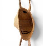 将图片加载到图库查看器，Saint Laurent Rive Gauche Beige Raffia Tote
