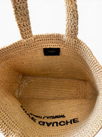 将图片加载到图库查看器，Saint Laurent Rive Gauche Beige Raffia Tote
