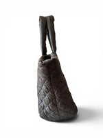 Load image into Gallery viewer, Chanel Coco Cocoon Large Dark Grey Nylon Tote with Leather Trim, Silver-tone Hardware
