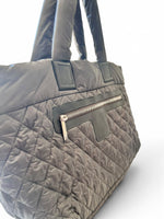Load image into Gallery viewer, Chanel Coco Cocoon Large Dark Grey Nylon Tote with Leather Trim, Silver-tone Hardware
