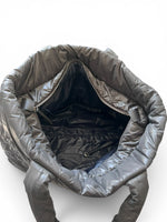 Load image into Gallery viewer, Chanel Coco Cocoon Large Dark Grey Nylon Tote with Leather Trim, Silver-tone Hardware
