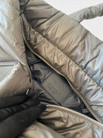 Load image into Gallery viewer, Chanel Coco Cocoon Large Dark Grey Nylon Tote with Leather Trim, Silver-tone Hardware
