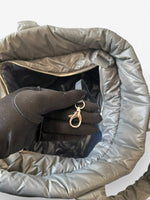 Load image into Gallery viewer, Chanel Coco Cocoon Large Dark Grey Nylon Tote with Leather Trim, Silver-tone Hardware
