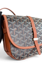 Load image into Gallery viewer, Goyard Belvedere II PM Black/Tan Goyardine Canvas with Leather Trim, Palladium Hardware
